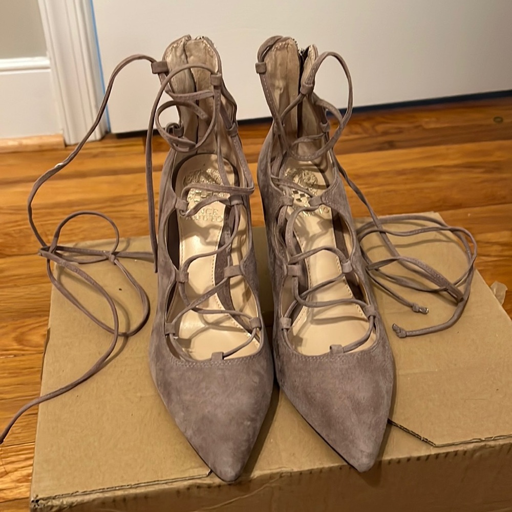 Vince Camuto ankle strap heels